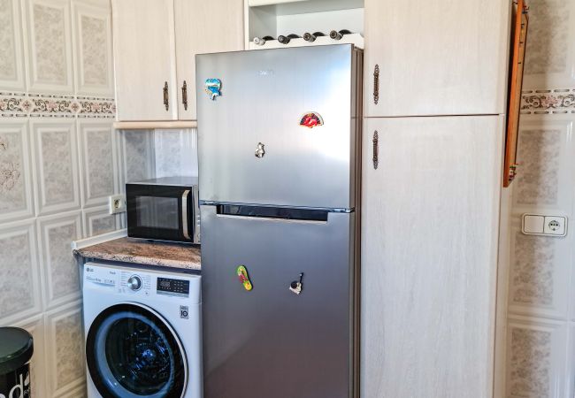 Lavadora, frigorífico y congelador, microondas en villa de alquiler en Calpe