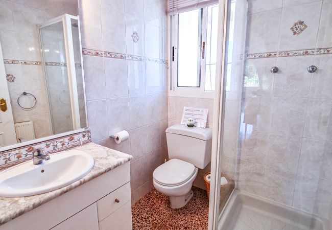 Shower room of villa for rent Calpe near Calalga Beach