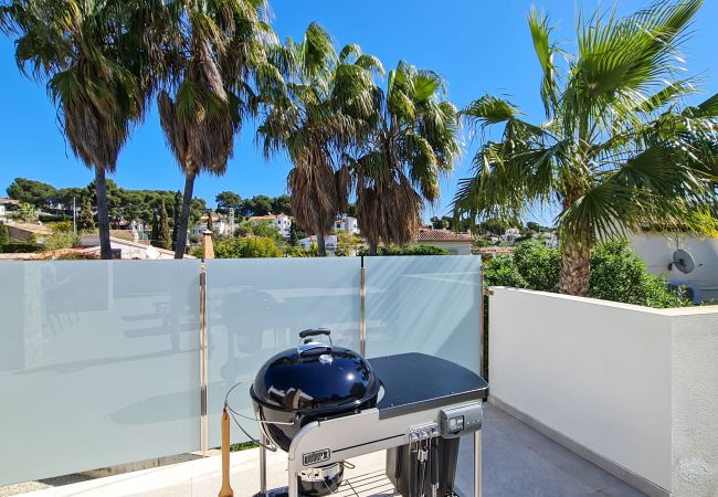 The Villa is equipped with a portable barbecue outside. 