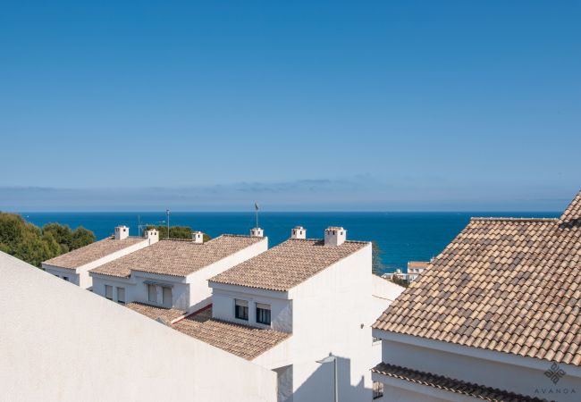 Duplex penthouse in the centre of Altea with partial sea views from the terraces.